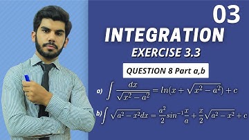 Integration Ch 3 Exercise 3.3 question 8 part a b 2nd Year Math
