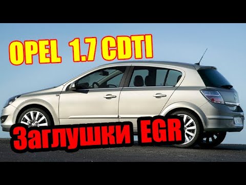 Opel 1.7 CDTi как заглушить клапан егр.