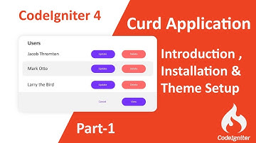 Codeigniter 4 CRUD Application in Hindi (Introduction & Installation & theme setup) - Part 1