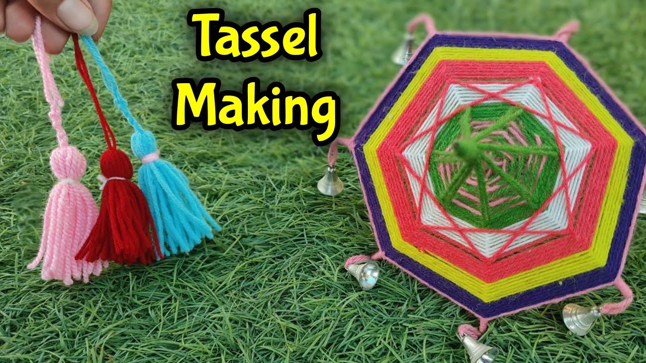 Easy Method Of Making Woolen Tassels | How To Make Tassels | Kids ...