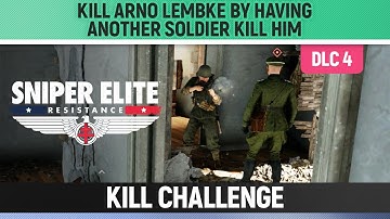 Sniper Elite: Resistance - Kill Arno Lembke by having another soldier kill him - Mud and Thunder