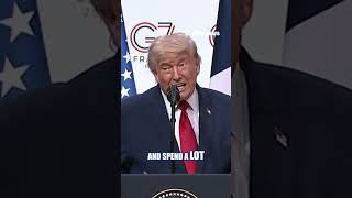 Trump says G7 united on illegal immigration and drug trafficking #shorts