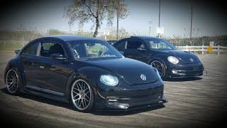 The &quot;BLACK BASTARD&quot; 2012 VW Beetle meets &quot;MEGALON&quot; 2013 VW Widebody Beetle Turbo R Fender Edition.