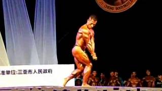Mr Lins Free Pose 2012 2Nd International Sanya Mr. Bodybuilding&Miss Bikini Contest, China