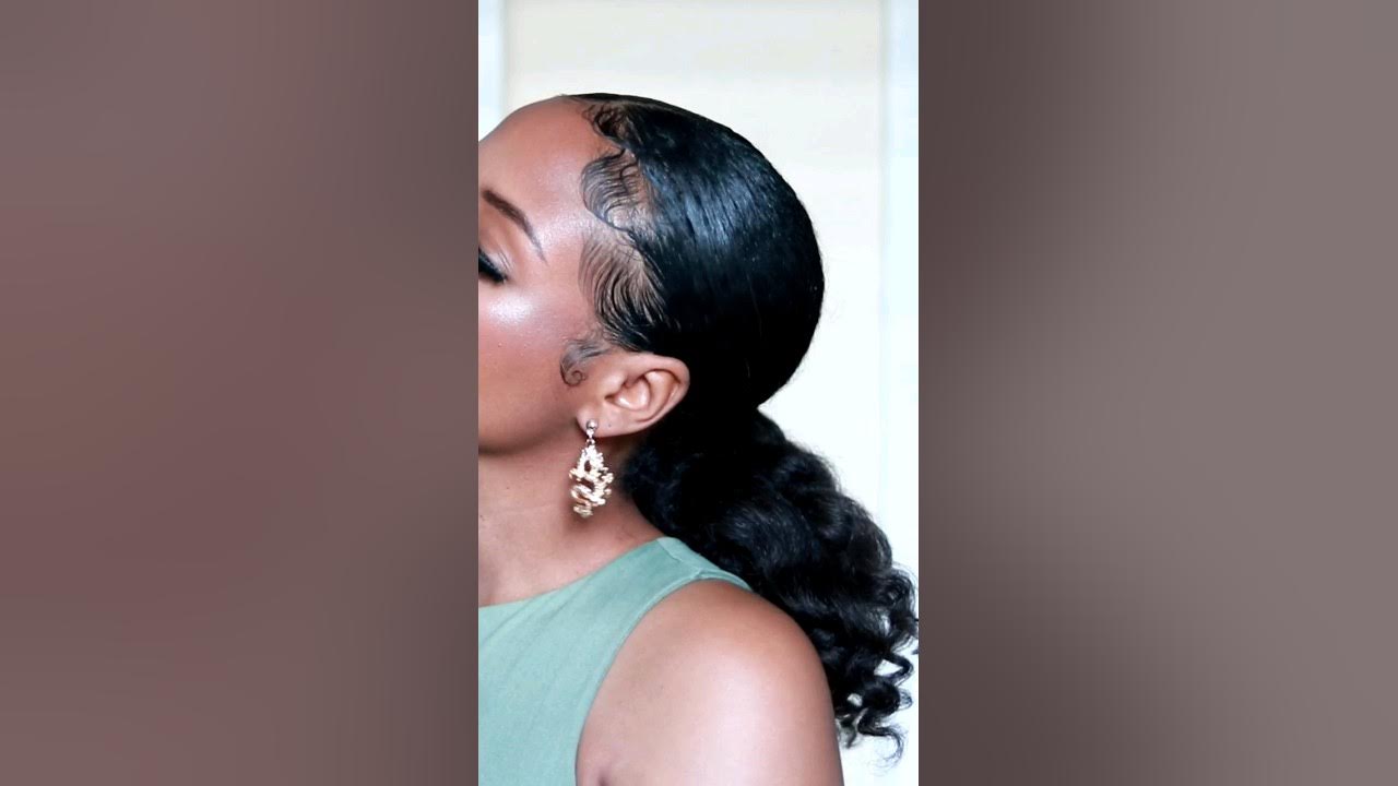 flexi rod curly ponytail on natural hair naturalhairstyles 