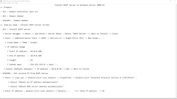 Install DHCP Server in Windows Server 2008 R2