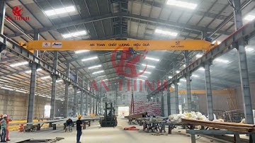 Chạy thử cầu trục dầm đơn 5 tấn