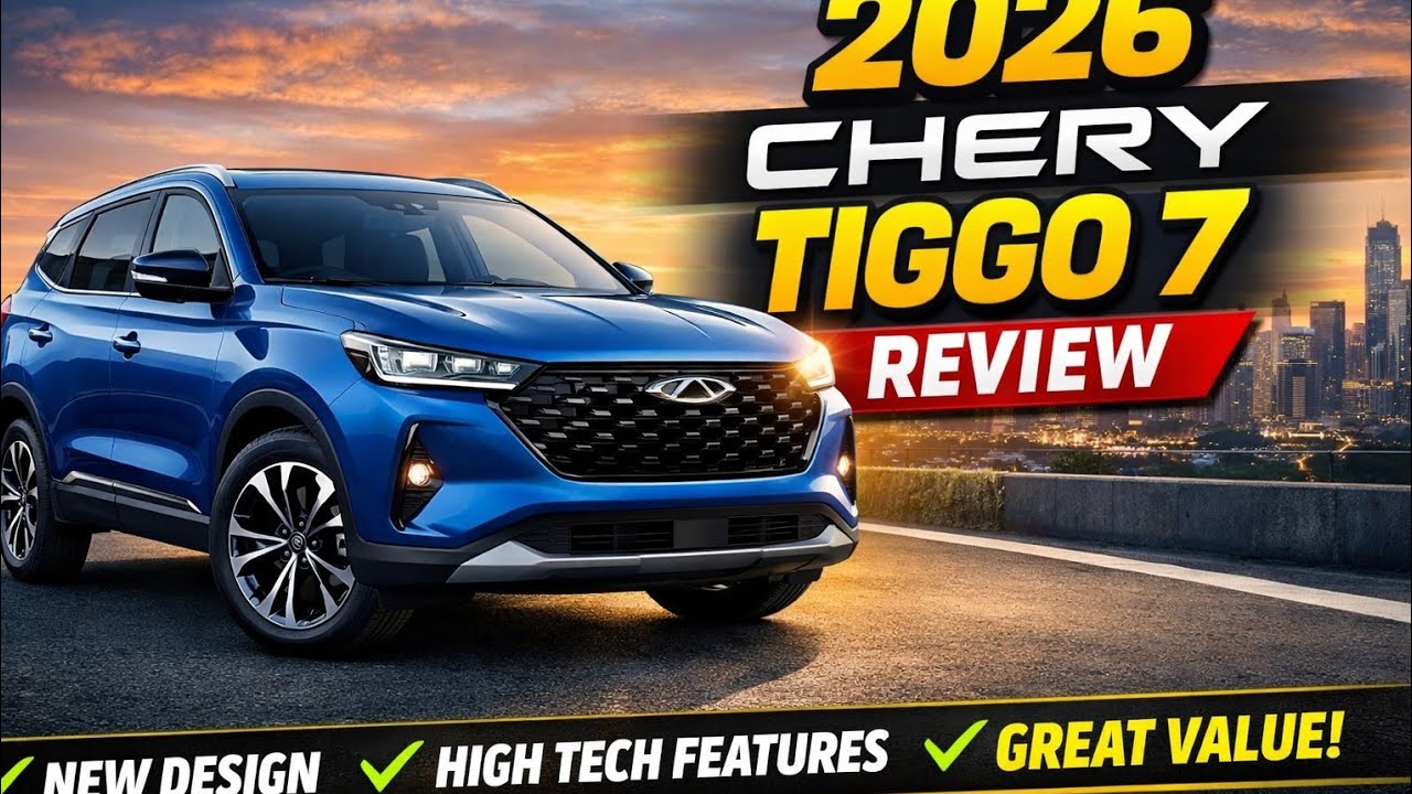 Обзор нового внедорожника Chery Tiggo 7 2026 года: интерьер и экстерьер.