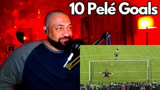 FIRST TIME REACTING TO | 10 Pelé Goals That SHOCKED The World
