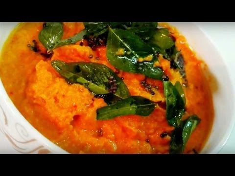 Carrot Chutney Recipe - Carrot Chutney Without Coconut || Breakfast Chutney Recipe