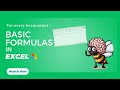 Excel for beginners - Basic formulas | Introduction to excel (part 2) | For Every Accountant !