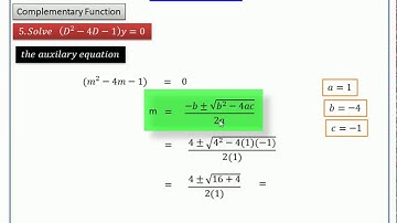 Linear Differential Equation -Complementary function-MA8151