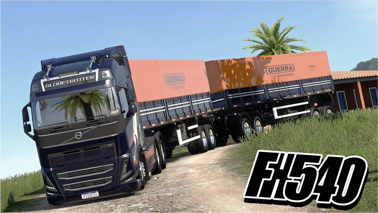 VIAGEM NO FH 540 DO BRUNO GARCIA COM MUITO PESO! - ETS2 MODS BR