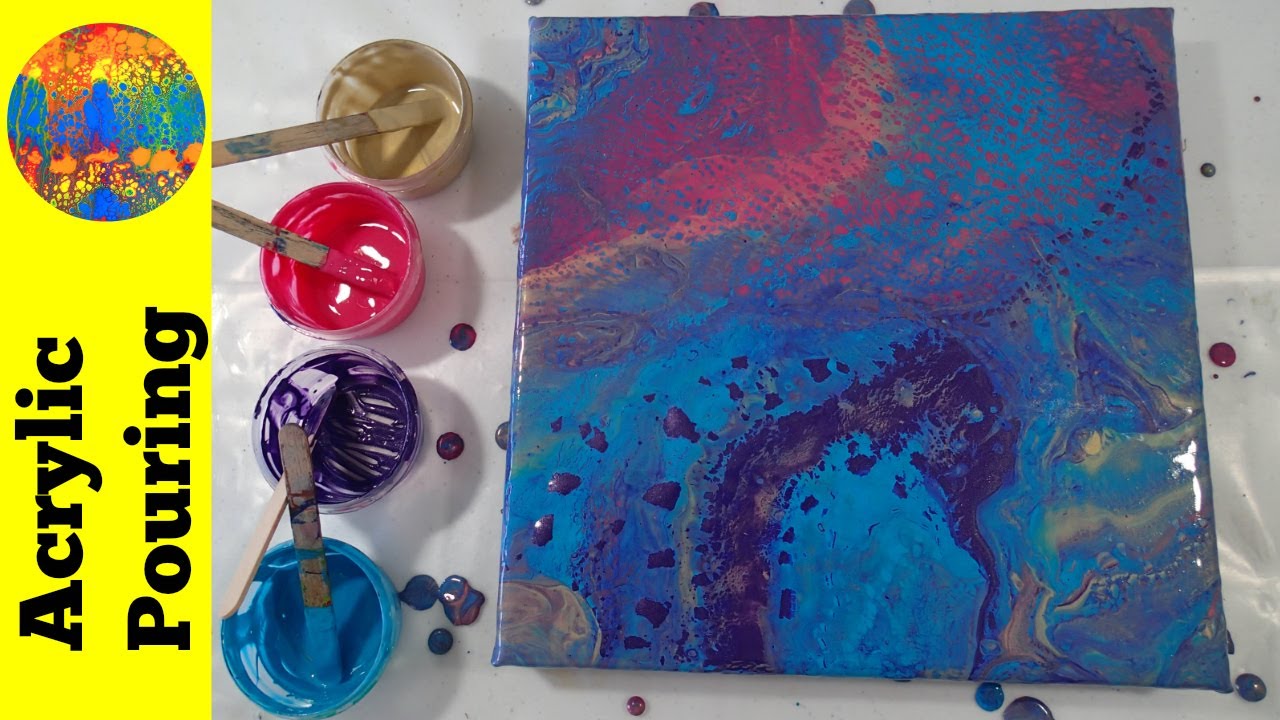 Acrylic Pouring Without Silicone or Torching Recipe (Part 2 Artists