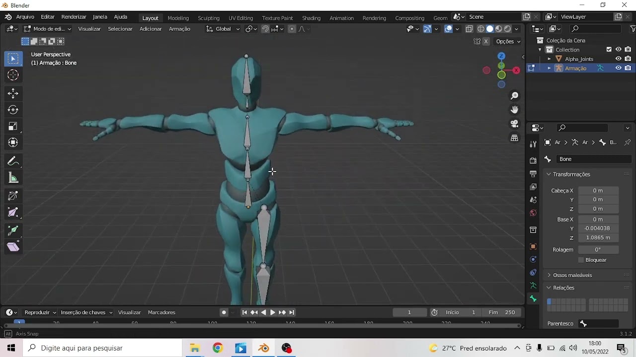 Como Fazer Rigging - Tutorial Blender 3.0 - YouTube