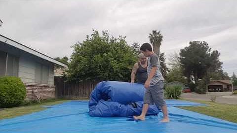 Water Slide set up