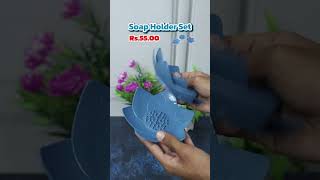 🧼 Deodap Lotus Soap Holder Set – stylish 3PC design for clean & organized bathroom #houseessentials
