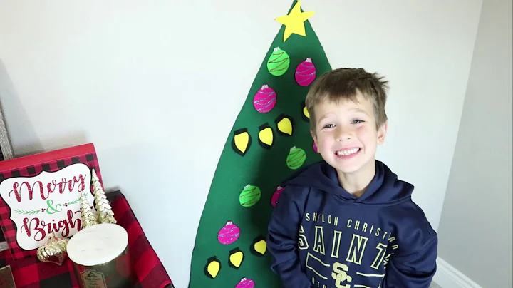 How to Make a Felt Christmas Tree for Preschool Kids