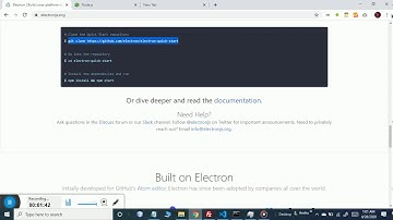 install electron js project on windows 10