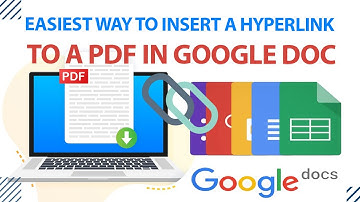 How can I add a hyperlink to a PDF in Google Docs?