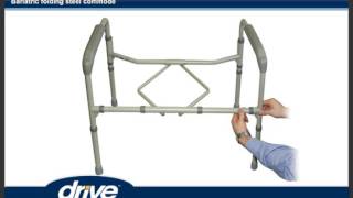 Drive Bariatric Aluminum Rehab Shower Commode Chair