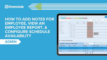 How to Add Notes for Employee and View Employee Report on Sharedule (For Admin)