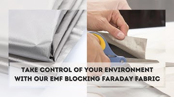 EMF Blocking Faraday Fabric – Copper/Nickel RF Shielding Cloth to Block WiFi and Signal Interference