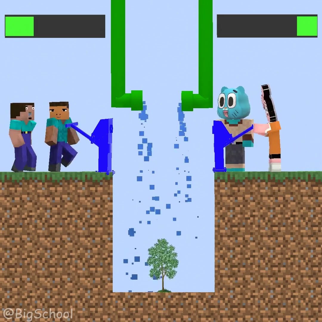 Which team deserves to receive the mangoes? Team Gumball or Team Herobrine? ?