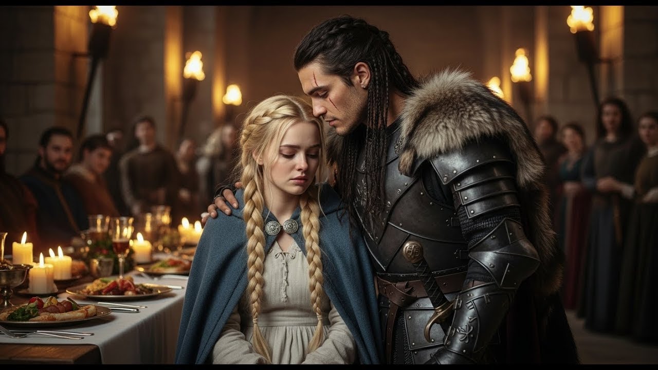 Se sentó sola en la boda — hasta que el rey lobo dijo: “Finge que estás conmigo”