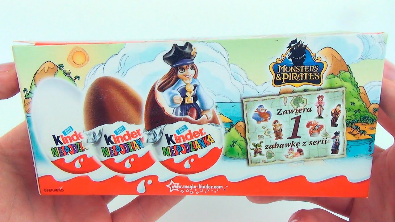 редкостные киндер сюрпризы монстры и пираты 2009 года - YouTube