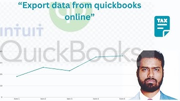 Export Data from QuickBooks Online