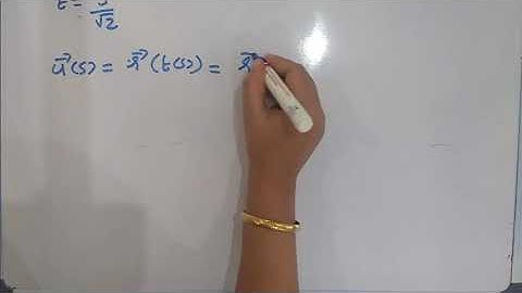 ARC LENGTH PARAMETER [CLASS 2] (For third semester BSc complementary mathematics)
