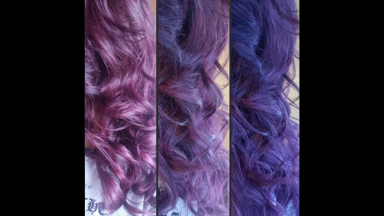 Violet Hair Color لون شعري الجديد بنفسجي محمر Youtube