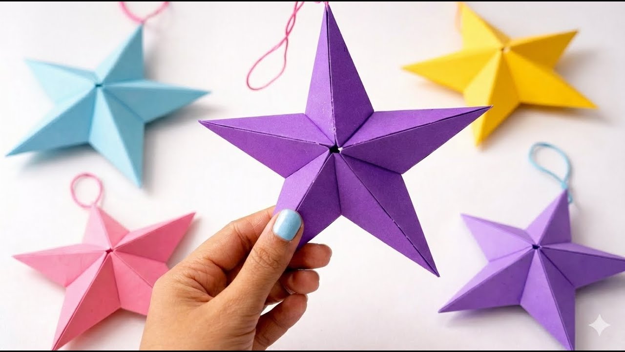 How to Make a 3D Paper Star ✨ | Easy DIY Craft