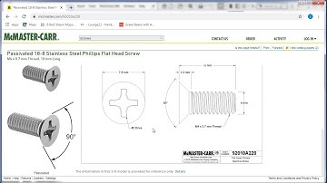 DSID136, Solidworks Tutorial, Downloading Hardware from the McMaster-Carr Website