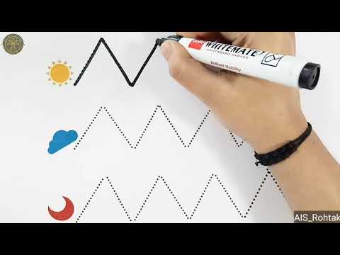 Cognitive Development | Pattern writing-Zig Zag lines