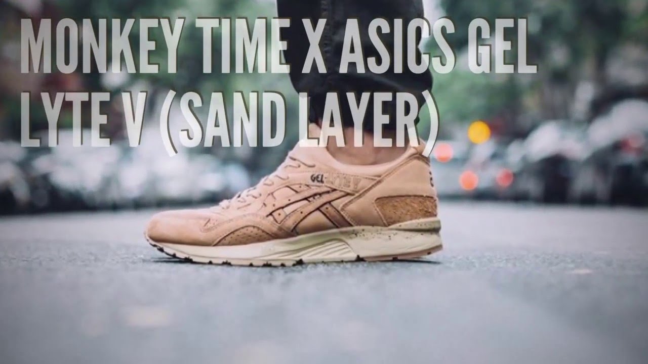 asics gel lyte v monkey time sand layer