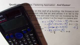 Quadratic Relations Factoring Applications MPM2D Test Review