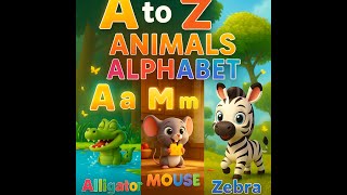 Learn ABC with Cute Animals 🐊🦁 | A to Z Animals Alphabet for Kids | Fun Learning Video for Children