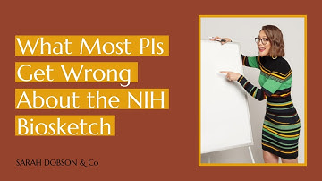 What most PIs get wrong about the NIH Biosketch