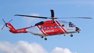 Bristow S-92 Sar Flypast At Stord Airport, August 2026