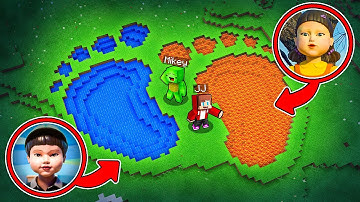 Mikey and JJ Found Squid Game 3 DOLLS Footprints in Minecraft (Maizen)