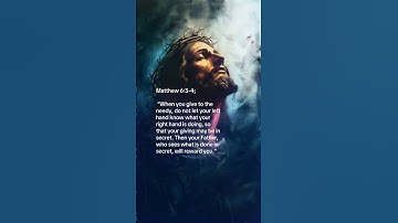 Matthew 6:3 When you give to the needy, do not let your left hand know what your right hand is doing