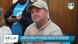 🟢TURISMO HABRÁ IMPORTANTES DESCUENTOS RECÍPROCOS ENTRE SAN RAFAEL Y LA REGIÓN CHILENA DE VALPARAÍSO🟢
