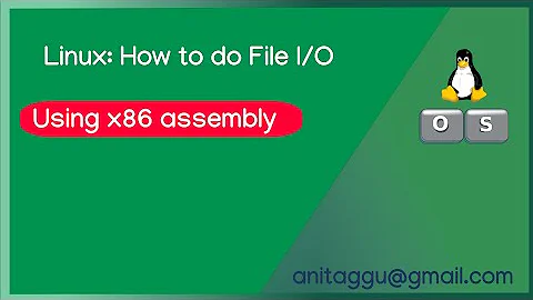 Linux Howto: Perform File input output using x86 assembly