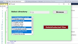 Visual Basic .net: How to delete selected files in listbox