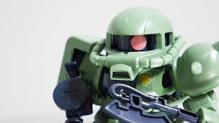 ガンプラレビュー】モノアイが動くのは良きw「BB戦士 ザクII F型