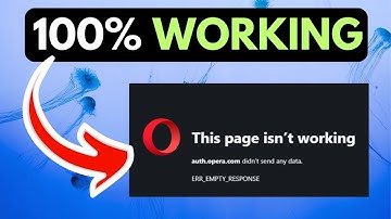 Opera Not Working in Windows 11 RESOLVED