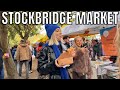 Stockbridge - Edinburgh Famers Market 4k Walk | The Grass-market Farmers Market  at Dean Village