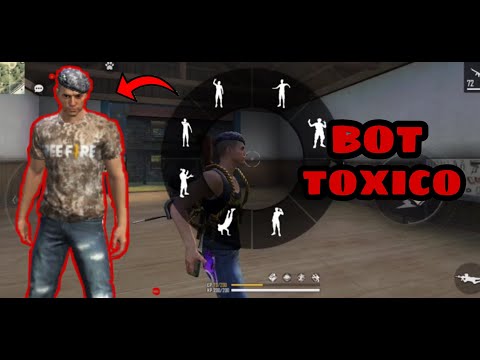 Botsito hace emotiza a enemigos en Free Fire